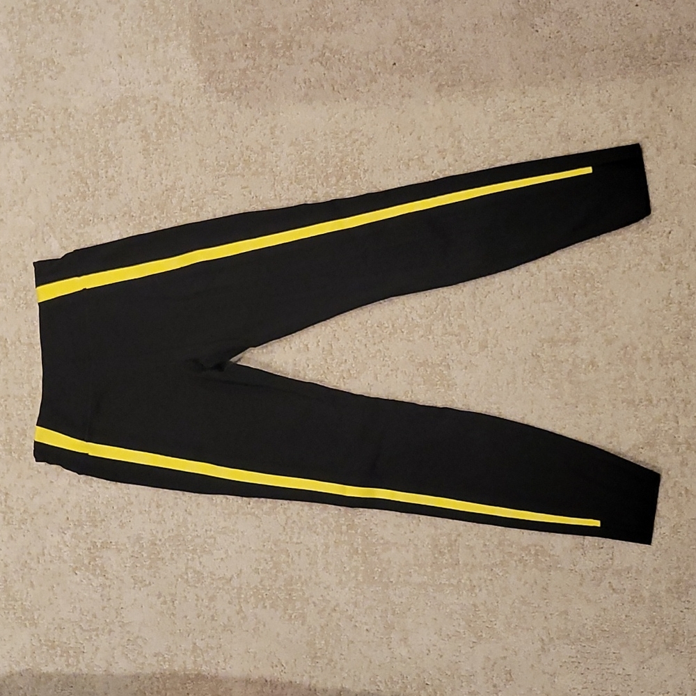 Zyia Black Neon Tape Luxe Hi-Rise 7/8 24"